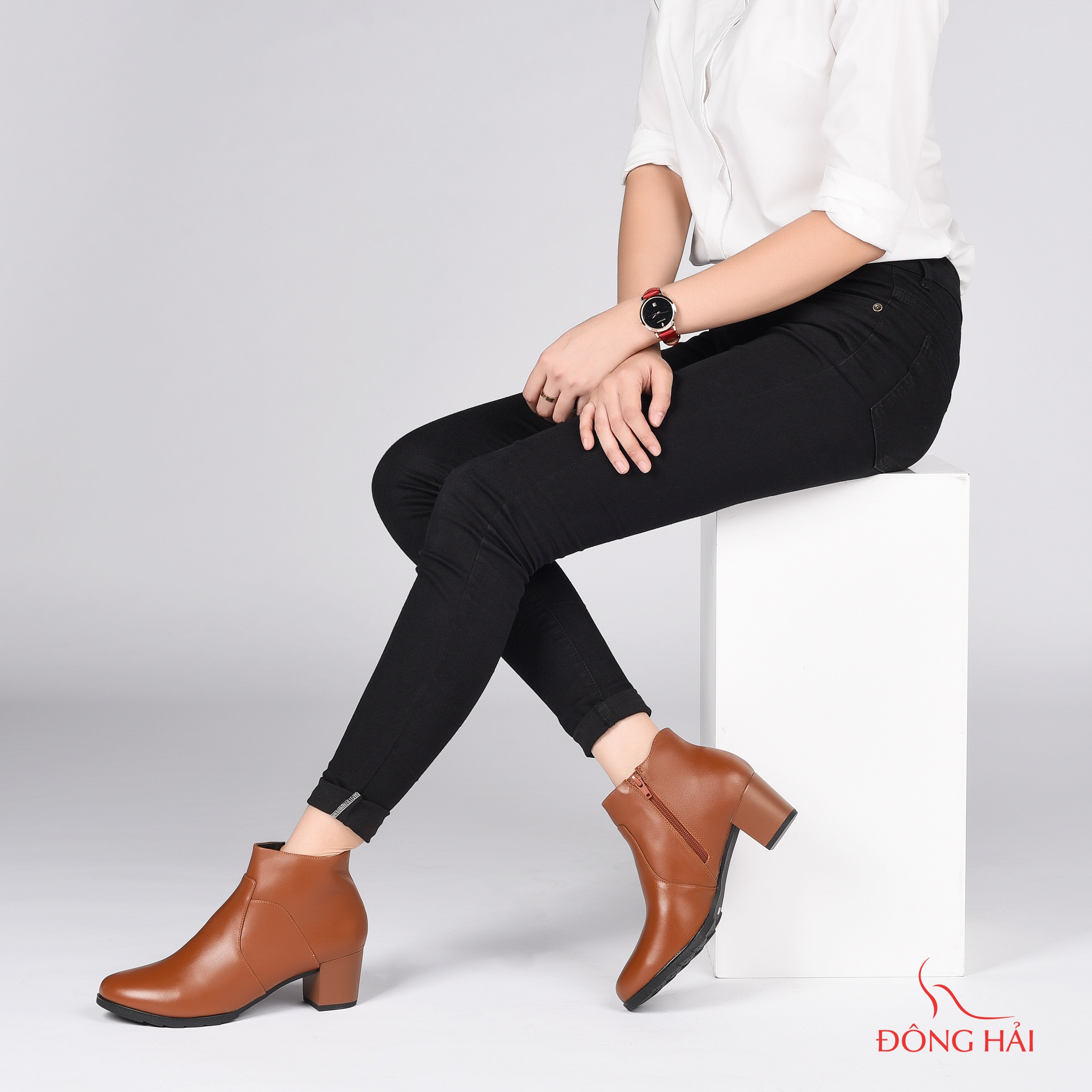 Giày boot nữ Đông Hải G7126