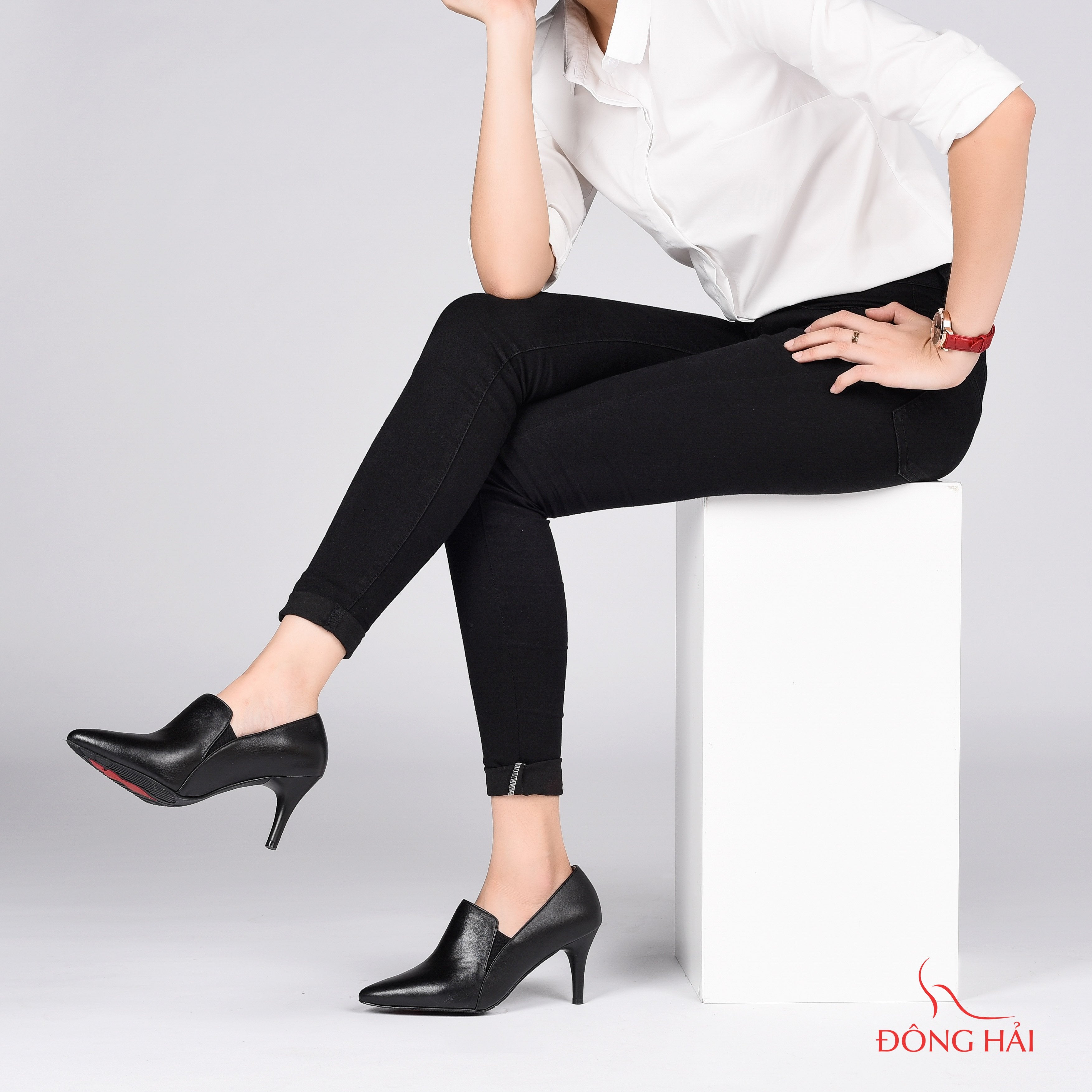 Giày boot nữ Đông Hải G7142