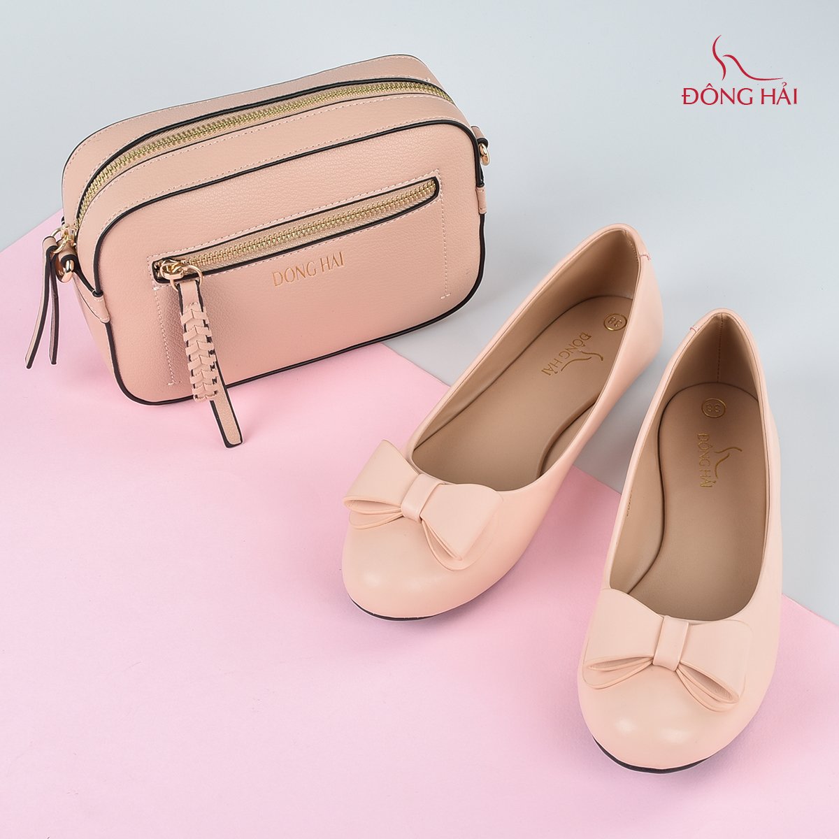 Giày búp bê nữ Đông Hải G96B5