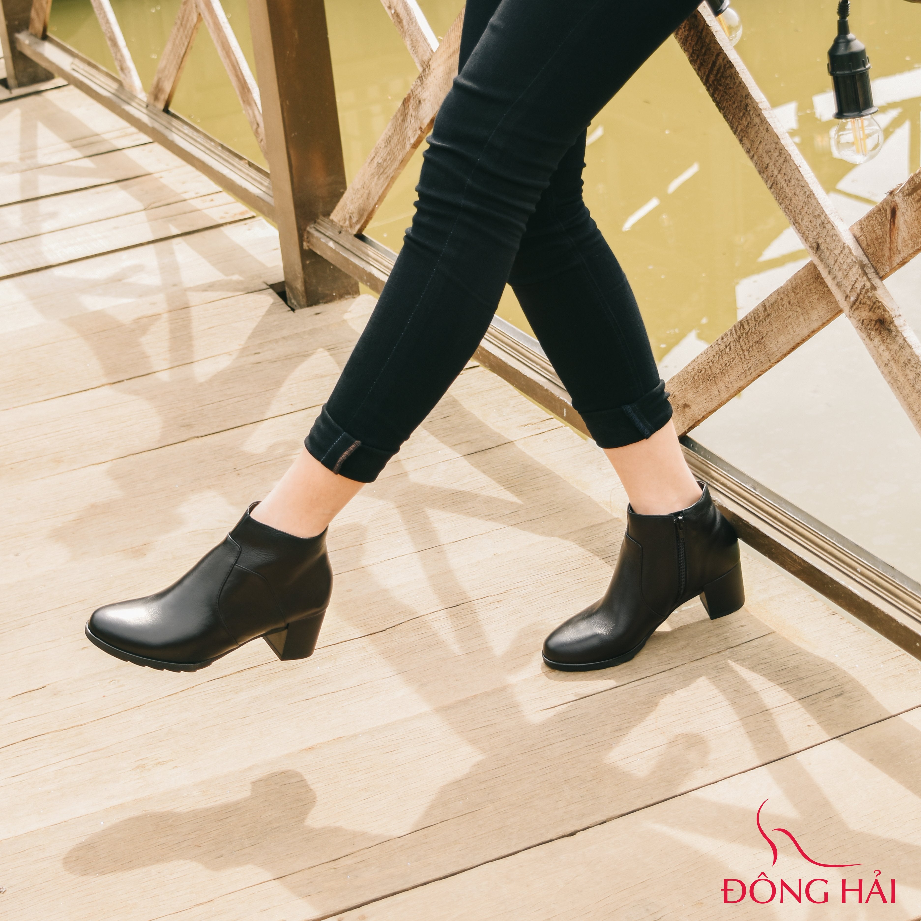 Giày boot nữ Đông Hải G7126