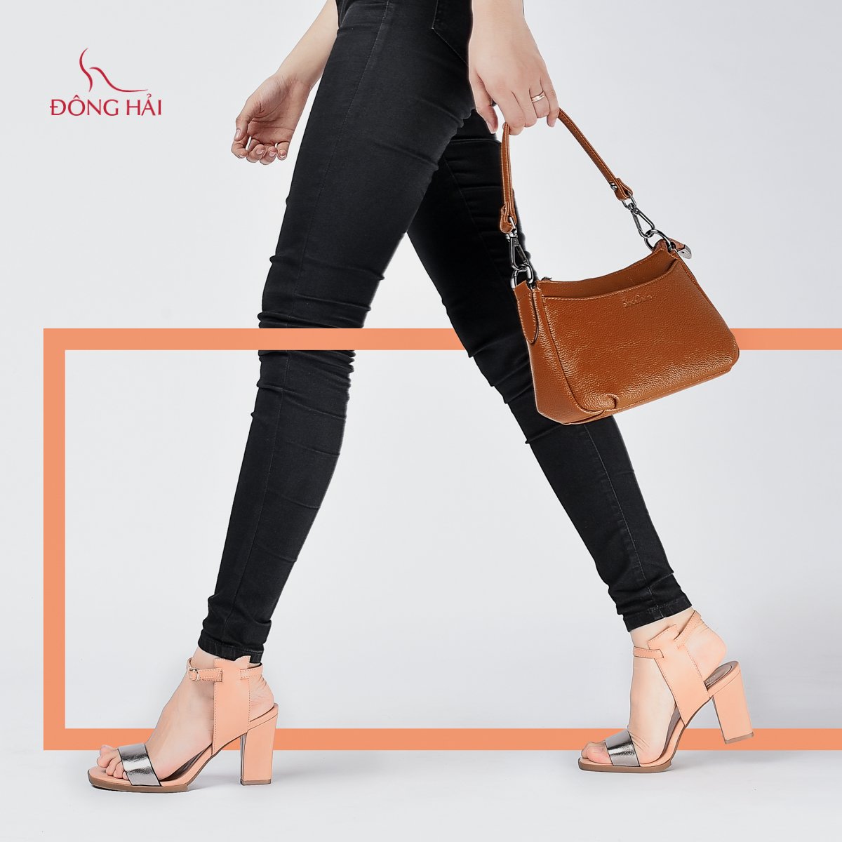 Giày sandal nữ cao gót Đông Hải S85E7