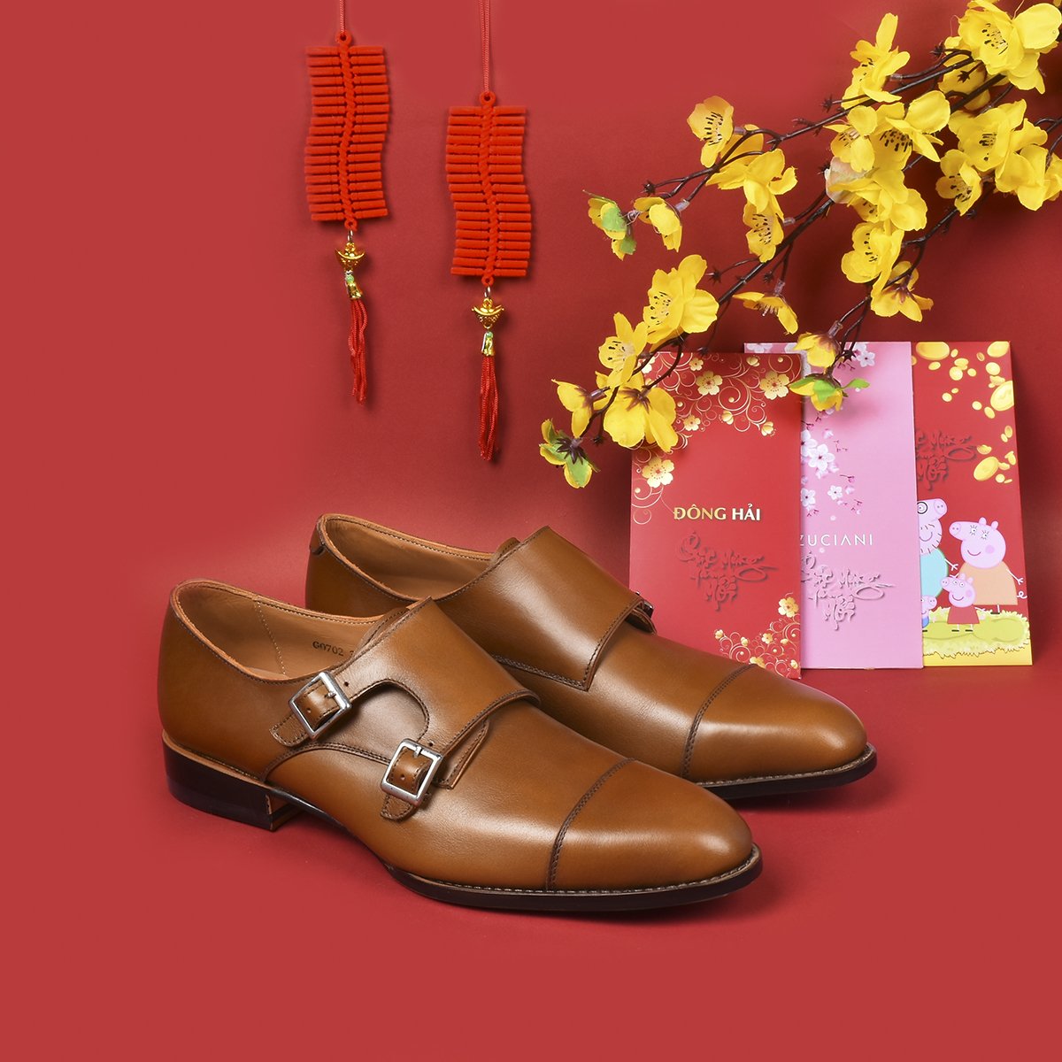 Giày tây nam Đông Hải G0702 Vàng