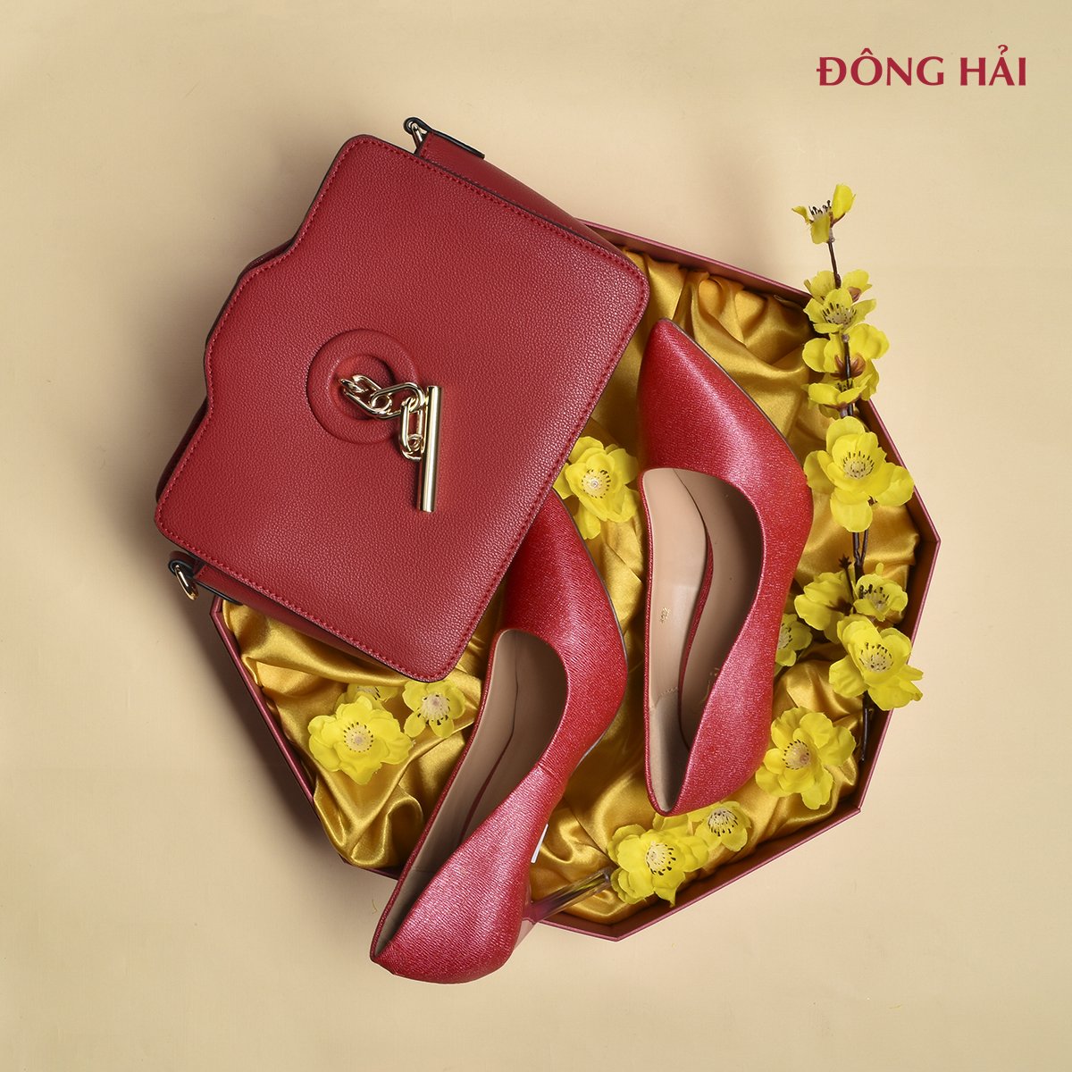 Túi xách nữ Đông Hải Zuciani C09787V18 Đỏ