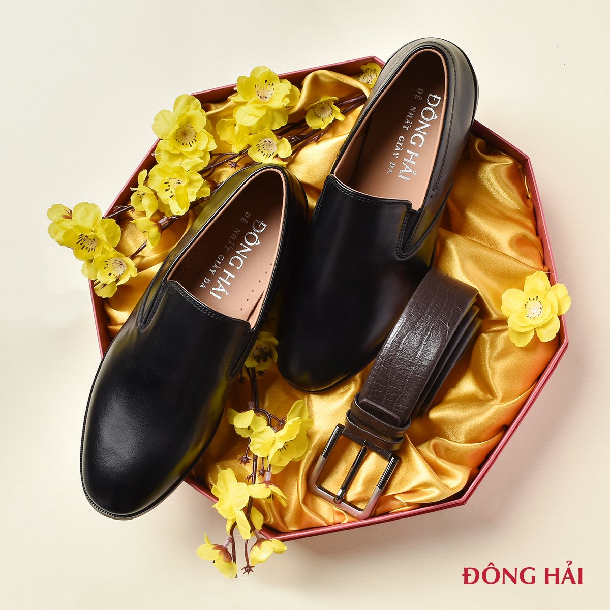 Giày tây nam Đông Hải G2275 Đen