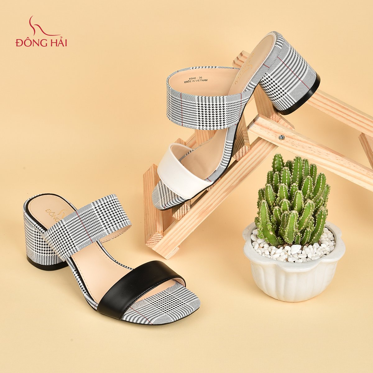 Dép nữ cao gót Đông Hải D85H6