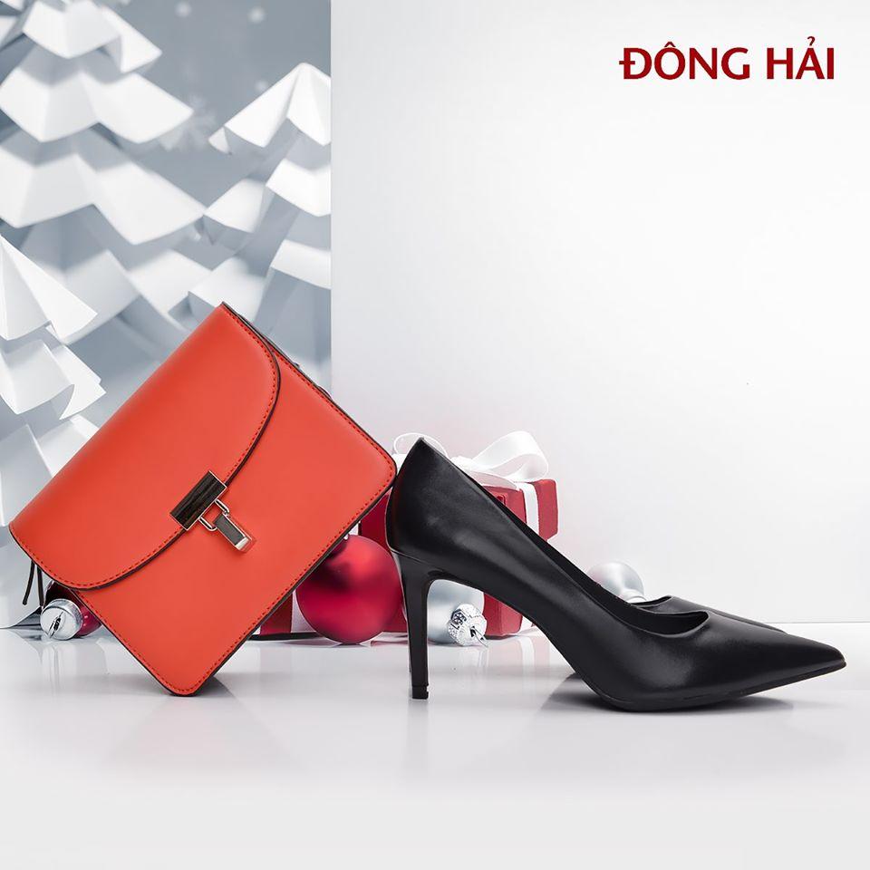 Giày Cao Gót Nữ Đế Nhọn Đông Hải G85I7 Đen