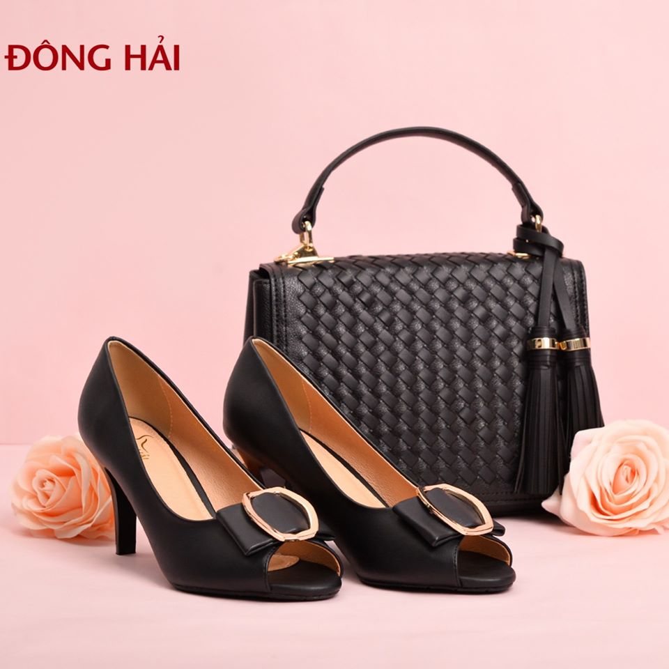 Giày Cao Gót Nữ Đế Nhọn Đông Hải G9461 Đen