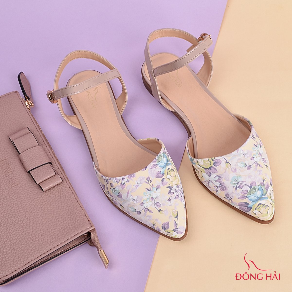 Giày sandal nữ đế bằng Đông Hải S8198 - Ví nữ Đông Hải 17492