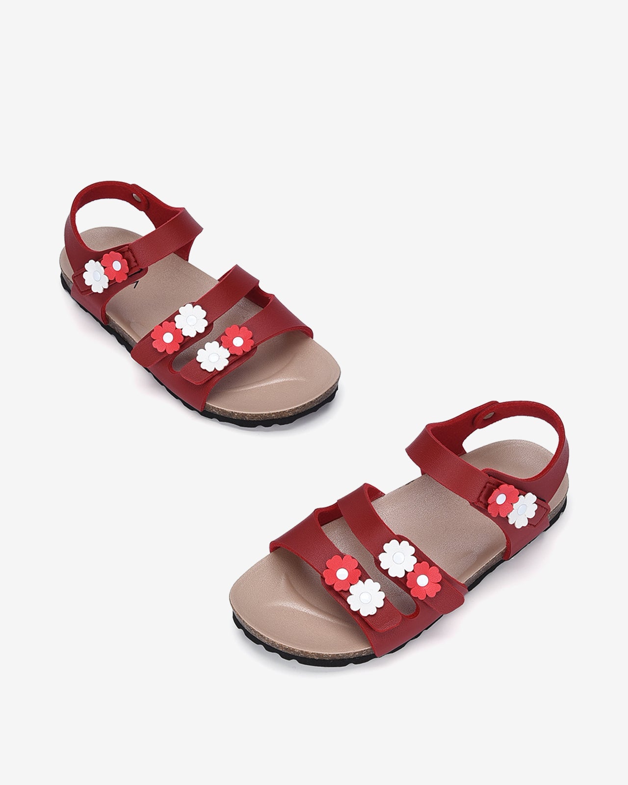 Giày Sandal Trẻ Em Zucia Hoa Nổi Xinh Xắn-STW08Đỏ Color1