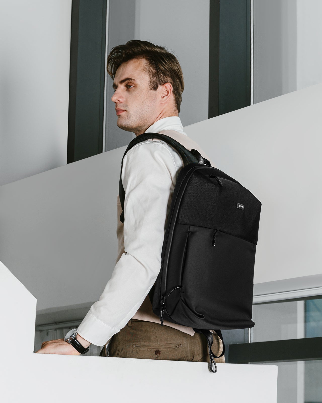 Balo Đeo Vai Lớn Zuciani Timeless Fusion N03-MJ03Đen Color1