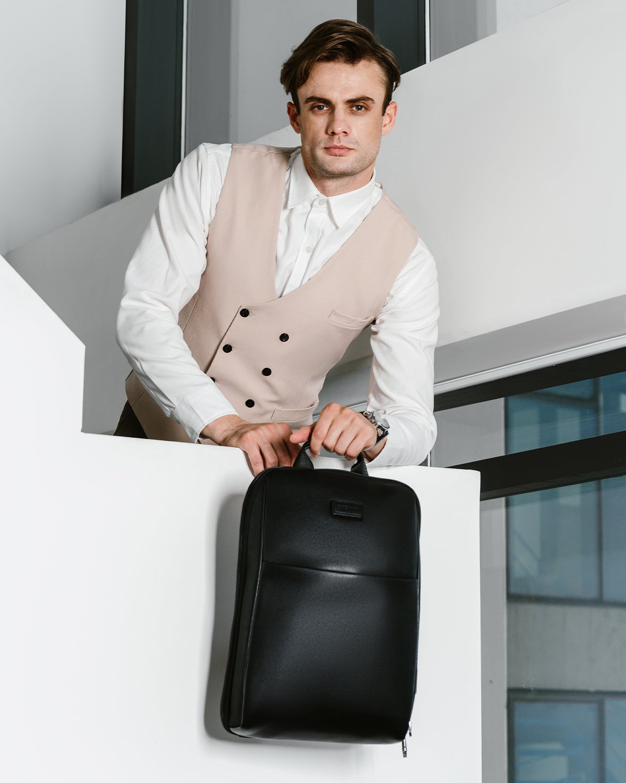 Balo Công Nghệ Đeo Vai Zuciani Timeless Fusion N07-MJ07Đen Color1