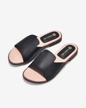 Dép Đế Bằng Nữ Đông Hải Quai Bảng To Cách Điệu-D7729Đen Color1