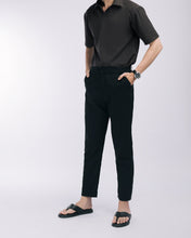 Dép Kẹp Nam Đông Hải Quai Da Phối Chỉ Thanh Lịch-D1818Đen Color1