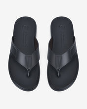 Dép Kẹp Nam Đông Hải Quai Da Phối Chỉ Thanh Lịch-D1818Đen Color2