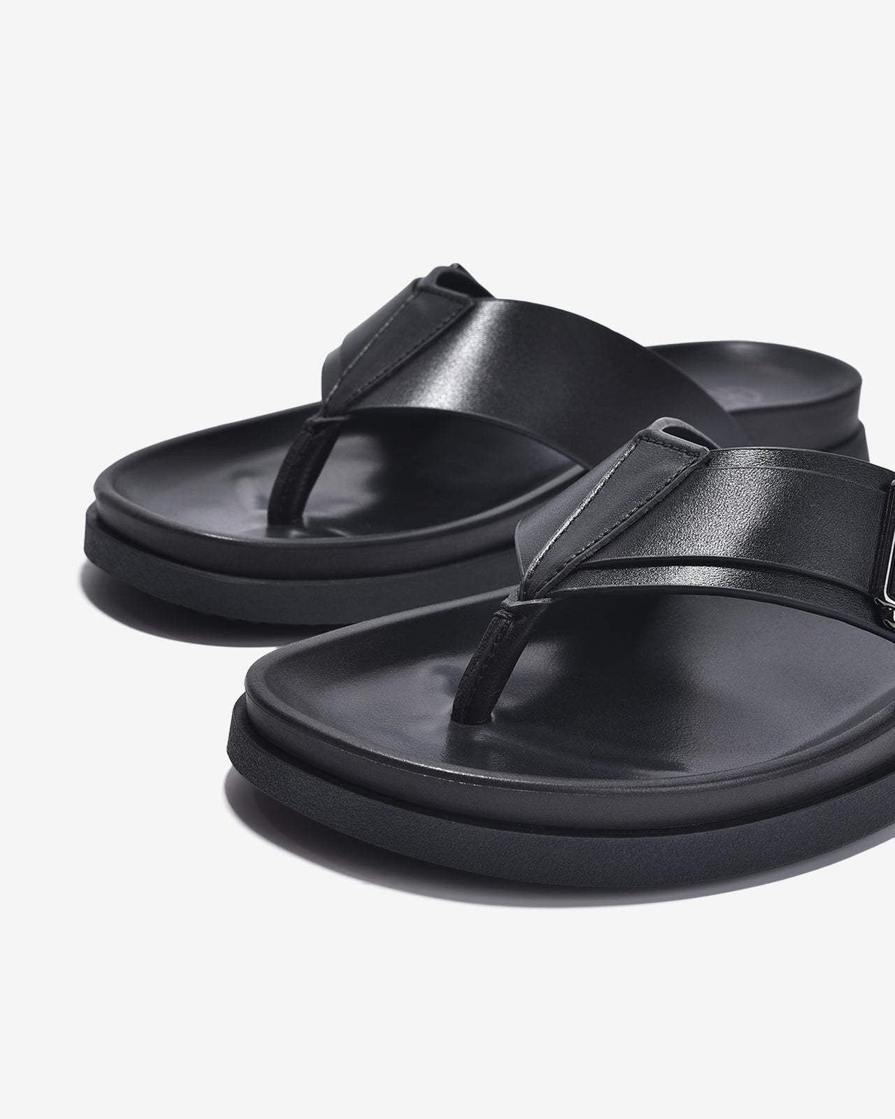 Dép Kẹp Nam Đông Hải Quai Da-D1823Đen Color2