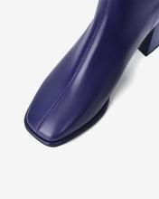 Giày Boot Nữ Đông Hải Cổ Cao Da Bóng Thời Thượng-GDH67Tím Color1