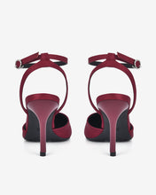 Giày Cao Gót Đông Hải Satin Thời Thượng Phối Quai Ankle Strap-G81Q1Đỏ Color2