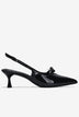 Giày Slingback Cao Gót Đông Hải Da Bóng Sang Trọng-G81S9Đen Bóng Color1First