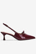 Giày Slingback Cao Gót Đông Hải Da Bóng Sang Trọng-G81S9Đỏ Color1First