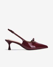 Giày Slingback Cao Gót Đông Hải Da Bóng Sang Trọng-G81S9Đỏ Color1First