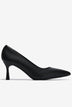 Giày Cao Gót Đông Hải Gót 7cm Mũi Nhọn-G81T3Đen Color1First