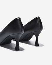 Giày Cao Gót Đông Hải Gót 7cm Mũi Nhọn-G81T3Đen Color1