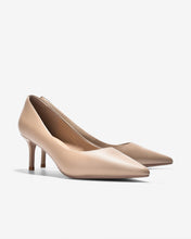 Giày Cao Gót Zuciani Pump Da Mờ Cổ Điển-GCL07Kem Color1