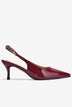 Giày Cao Gót Slingback Zuciani Quai Phối Ánh Kim-GTP02Đỏ Color1First
