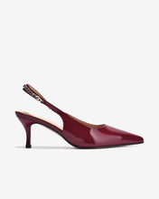 Giày Cao Gót Slingback Zuciani Quai Phối Ánh Kim-GTP02Đỏ Color1First