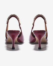 Giày Cao Gót Slingback Zuciani Quai Phối Ánh Kim-GTP02Đỏ Color1