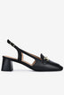 Giày Cao Gót Slingback Zuciani Khóa Mạ Vàng-GYM13Đen Color1First