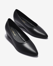 Giày Xuồng Nữ Đông Hải Bo Viền Da Mờ-G5724Đen Color1