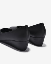 Giày Xuồng Nữ Đông Hải Bo Viền Da Mờ-G5724Đen Color1