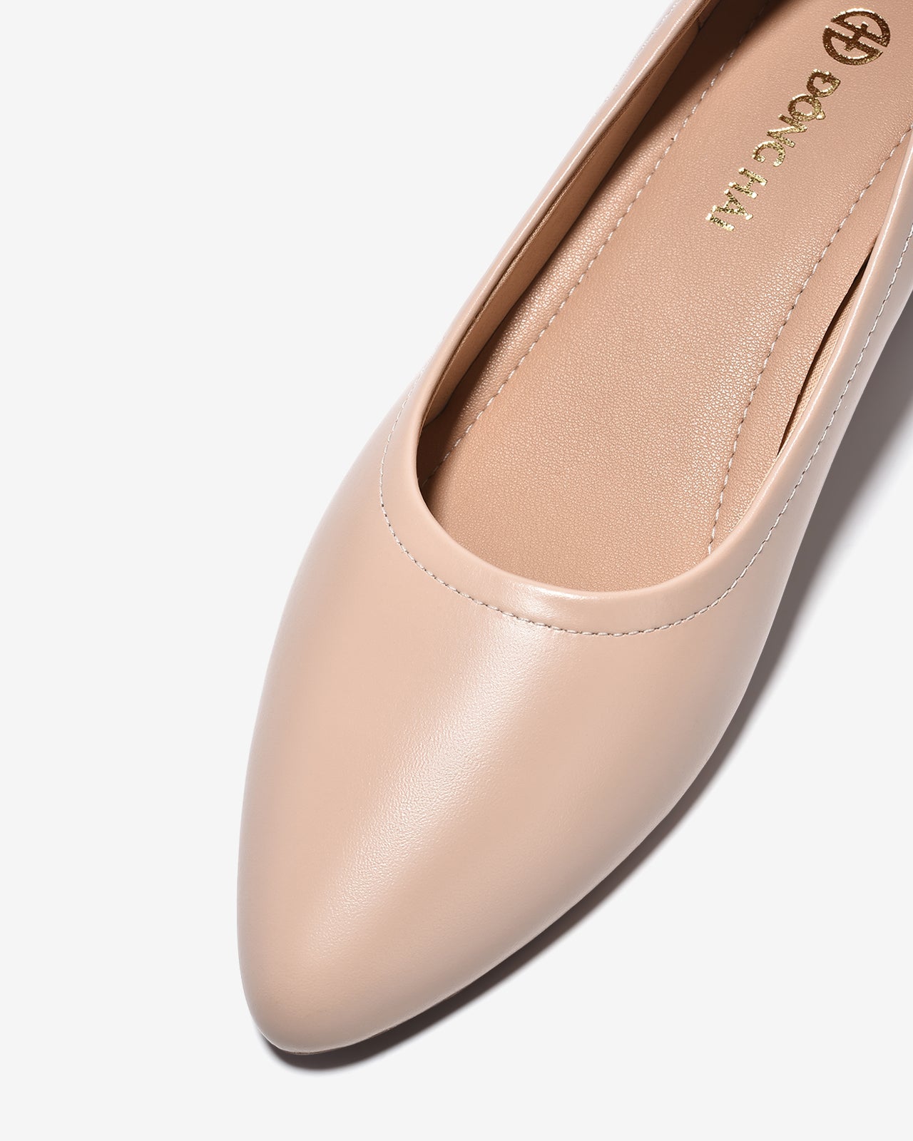 Giày Xuồng Nữ Đông Hải Bo Viền Da Mờ-G5724Kem Color1