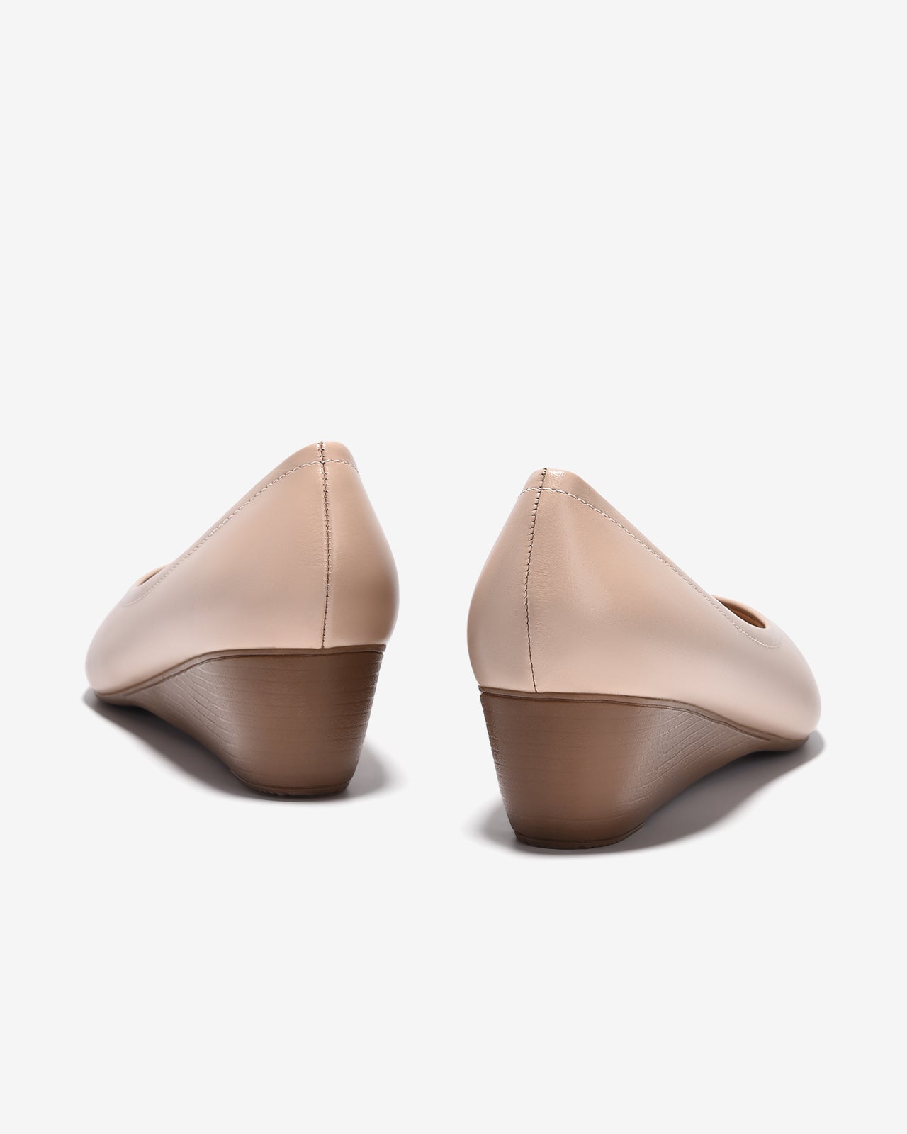 Giày Xuồng Nữ Đông Hải Bo Viền Da Mờ-G5724Kem Color1