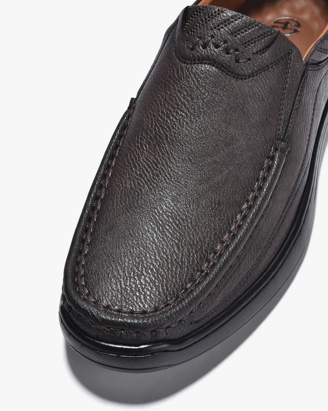 Giày Lười Nam Đông Hải Da Sần Thời Trang-G0064Nâu Color1