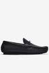 Giày Mọi Driving Moc Hoạ Tiết Kim Loại-G0342Đen Color1First
