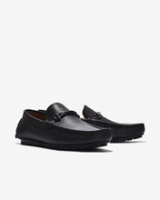 Giày Mọi Driving Moc Hoạ Tiết Kim Loại-G0342Đen Color1