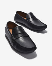 Giày Lười Nam Đông Hải Da Dập Thời Trang-G0348Đen Color1