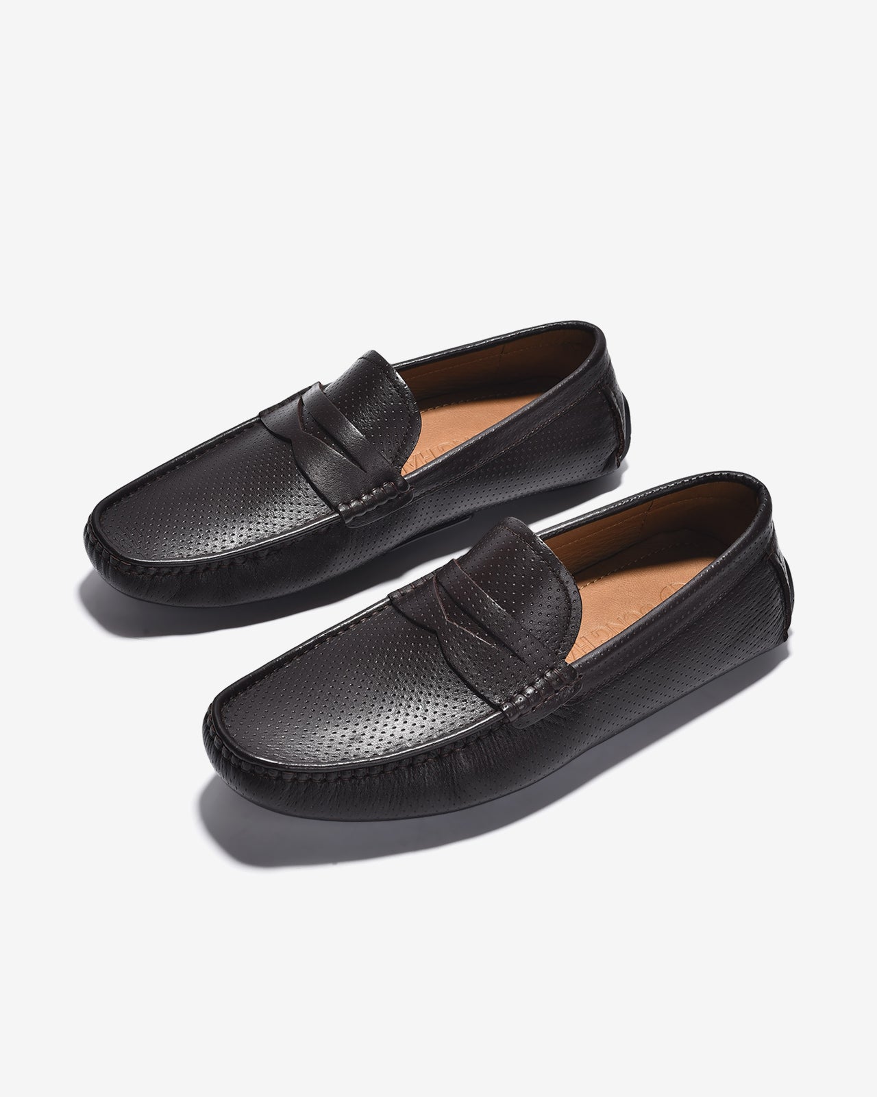 Giày Lười Nam Đông Hải Da Dập Thời Trang-G0348Nâu Color1