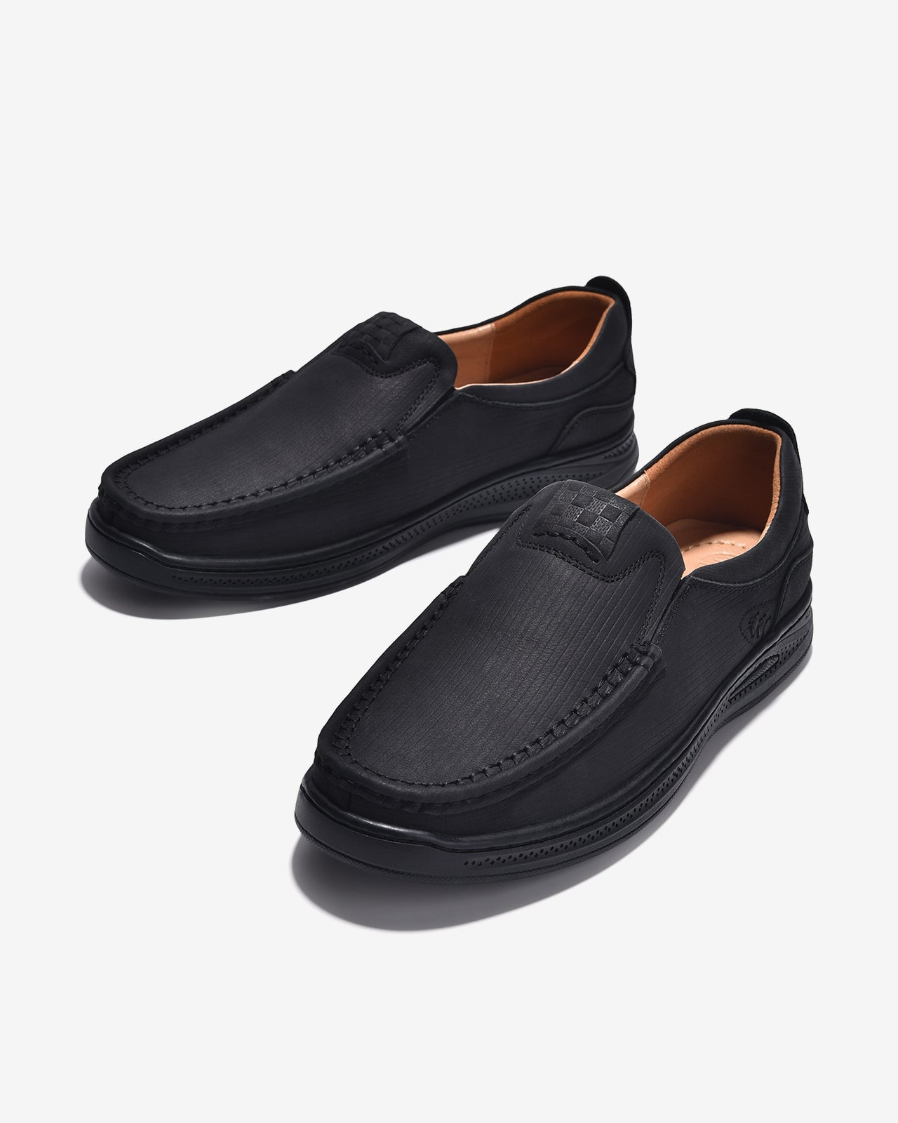 Giày Lười Nam Đông Hải Phối Chỉ-G0355Đen Color1