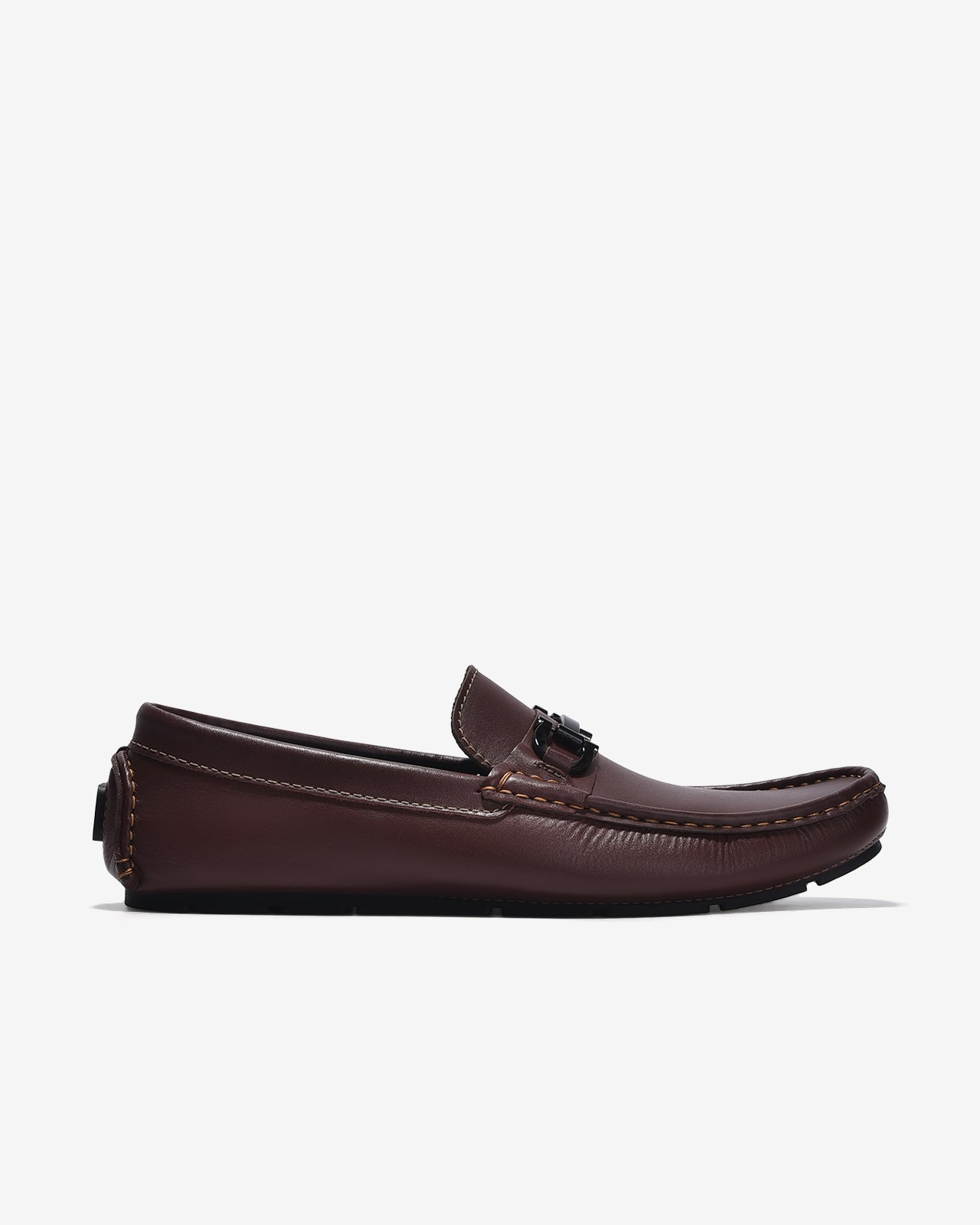 Giày Lười Driving Shoes Hoạ Tiết Horsebit-G2281Nâu Color1First