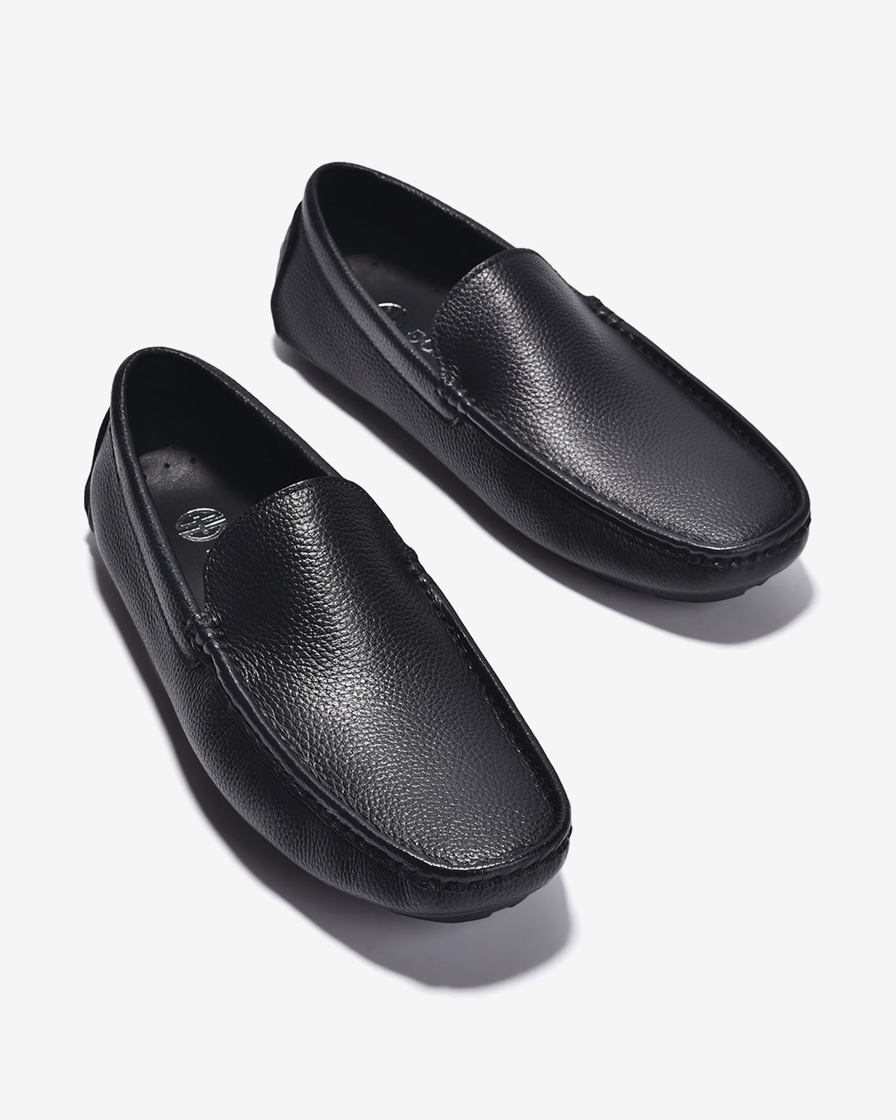 Giày Lười Vân Da Tự Nhiên-G2284Đen Color1