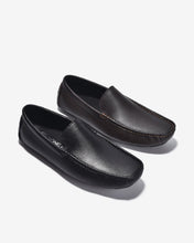 Giày Lười Vân Da Tự Nhiên-G2284Đen Color1