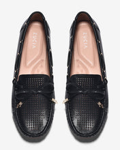 Giày Mọi Zucia Dập Ô Vuông Khóa Nơ-GHLI9Đen Color1