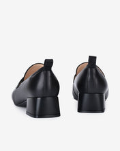 Giày Mọi Nữ Zuciani Da Mềm Gót Trụ-GYM01-Đen Color2