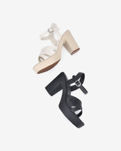 Giày Sandal Cao Gót Đông Hải Quai Chéo Đế 10CM-S32D7Kem Color2