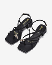 Sandal Cao Gót Đông Hải Quai Đan Chéo Xỏ Ngón-S5901Đen Color1