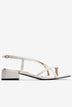 Sandal Cao Gót Đông Hải Quai Đan Chéo Xỏ Ngón-S5901Trắng Color1First