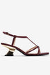 Sandal Cao Gót Nữ Đông Hải Quai Mảnh Đan Chéo Đế Ánh Kim-S5905-Đỏ Color1First
